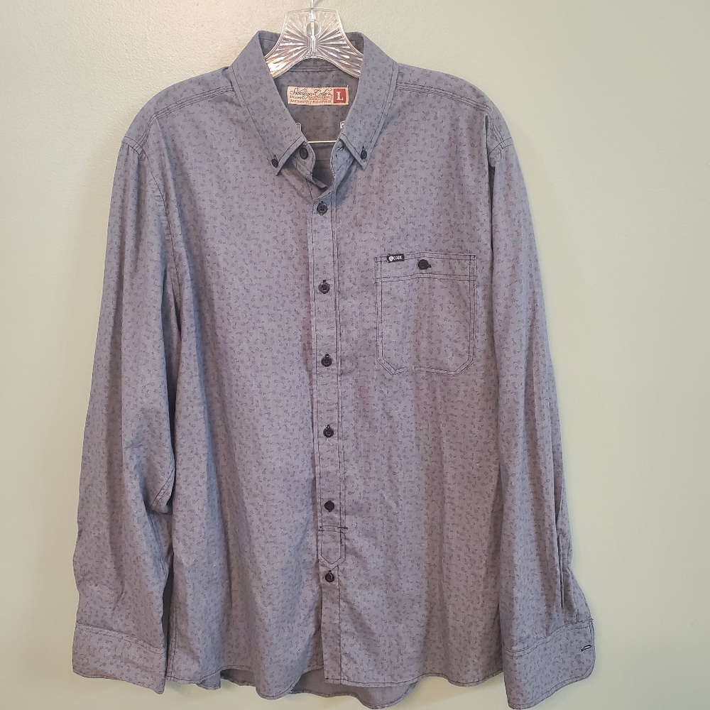 Sovereign Code Mens Button Front Shirt Large - Picture 1 of 5